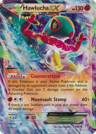 Hawlucha EX 64/111-Kantocards