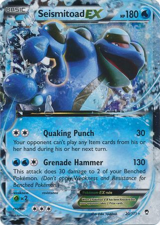Seismitoad EX 20/111-Kantocards