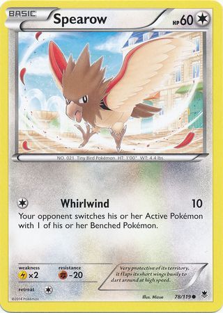 Spearow 78/119-Kantocards