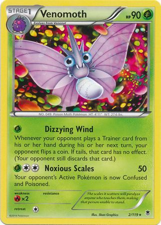Venomoth 2/119-Kantocards