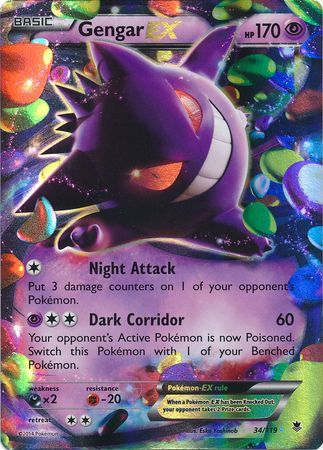 Gengar EX 34/119-Kantocards