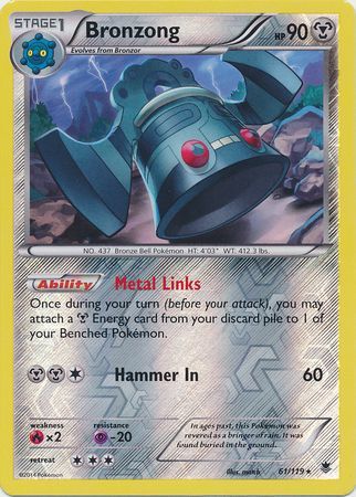 Bronzong 61/119 - Reverse Holo-Kantocards
