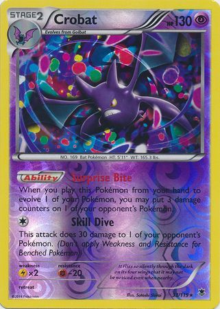 Crobat 33/119 - Reverse Holo-Kantocards