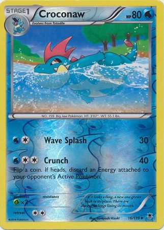 Croconaw 16/119 - Reverse Holo-Kantocards