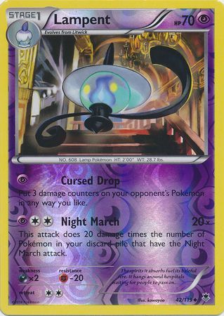 Lampent 42/119 - Reverse Holo-Kantocards