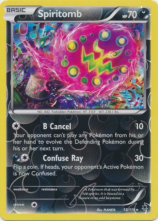 Spiritomb 55/119 - Reverse Holo-Kantocards