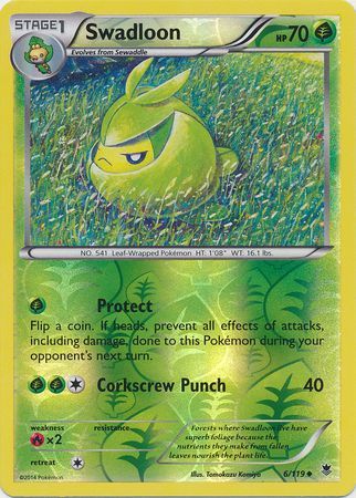 Swadloon 6/119 - Reverse Holo-Kantocards