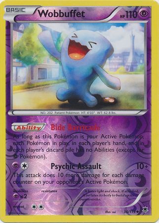 Wobbuffet 36/119 - Reverse Holo-Kantocards
