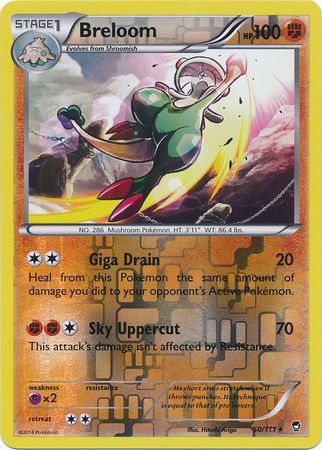 Breloom 50/111 - Reverse Holo-Kantocards