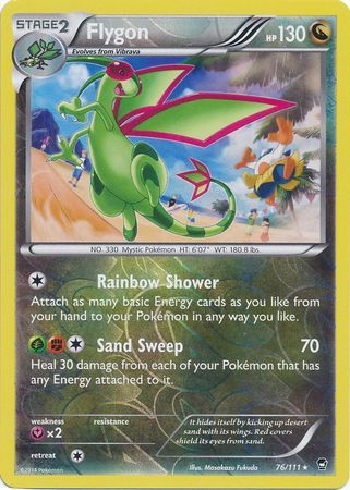 Flygon 76/111 - Reverse Holo-Kantocards