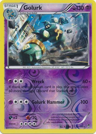 Golurk 43/111 - Reverse Holo-Kantocards