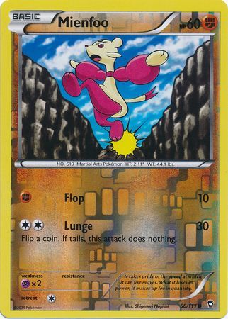 Mienfoo 56/111 - Reverse Holo-Kantocards