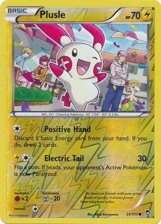Plusle 31/111 - Reverse Holo-Kantocards