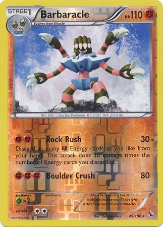 Barbaracle 49/106 - Reverse Holo-Kantocards