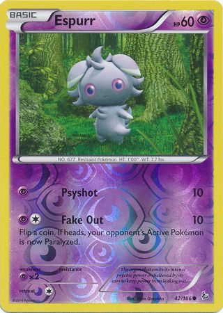 Espurr 42/106 - Reverse Holo-Kantocards