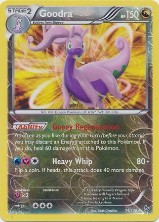 Goodra 74/106 - Reverse Holo-Kantocards