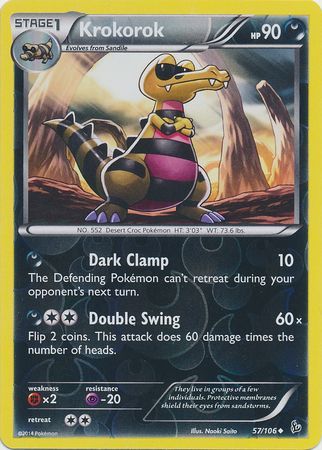 Krokorok 57/106 - Reverse Holo-Kantocards