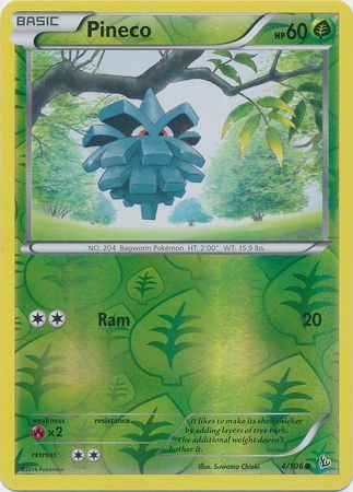 Pineco 4/106 - Reverse Holo-Kantocards