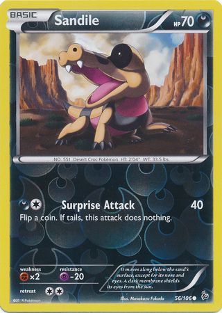 Sandile 56/106 - Reverse Holo-Kantocards