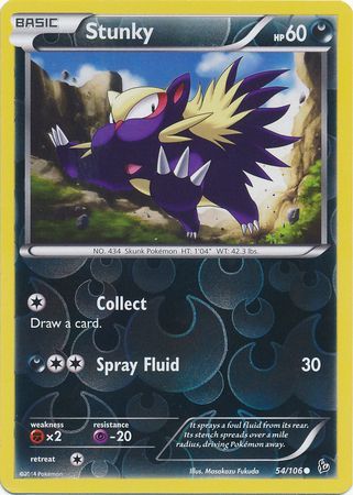 Stunky 54/106 - Reverse Holo-Kantocards