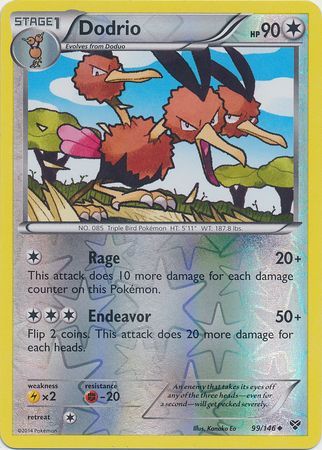 Dodrio 99/146 - Reverse Holo-Kantocards