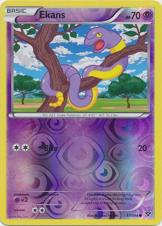 Ekans 47/146 - Reverse Holo-Kantocards
