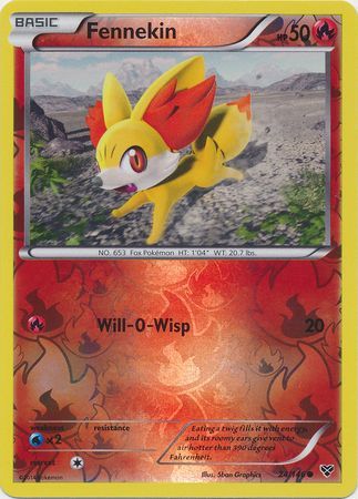 Fennekin 24/146 - Reverse Holo-Kantocards