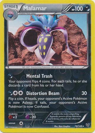 Malamar 76/146 - Reverse Holo-Kantocards