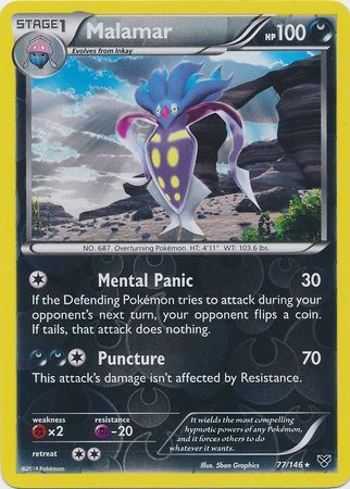 Malamar 77/146 - Reverse Holo-Kantocards