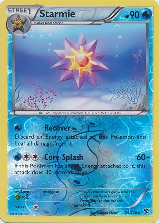 Starmie 34/146 - Reverse Holo-Kantocards