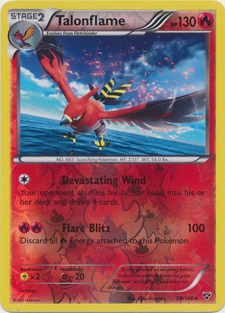 Talonflame 28/146 - Reverse Holo-Kantocards