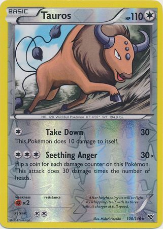 Tauros 100/146 - Reverse Holo-Kantocards