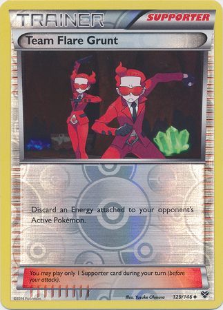 Team Flare Grunt 129/146 - Reverse Holo-Kantocards
