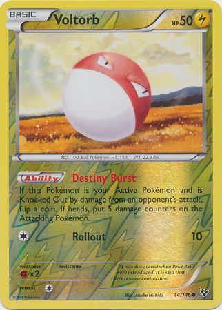 Voltorb 44/146 - Reverse Holo-Kantocards