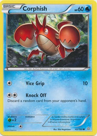 Corphish 42/160-Kantocards