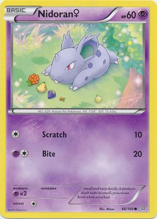 Nidoran (f) 66/160-Kantocards