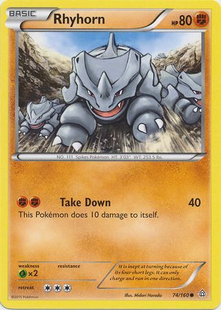 Rhyhorn 74/160-Kantocards