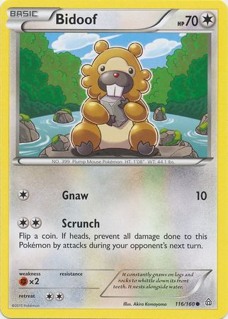 Bidoof 116/160-Kantocards