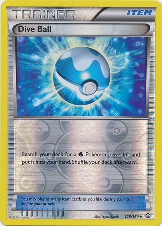 Dive Ball 125/160 - Reverse Holo-Kantocards