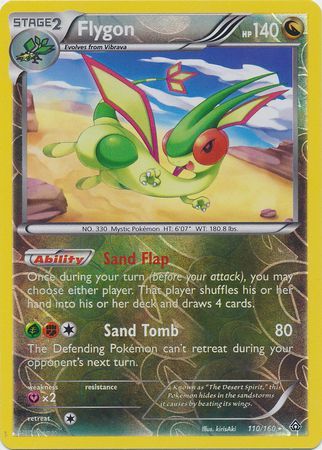 Flygon 110/160 - Reverse Holo-Kantocards