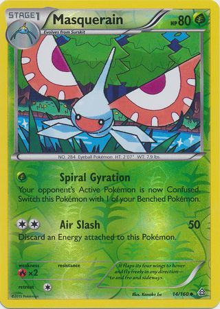 Masquerain 14/160 - Reverse Holo-Kantocards