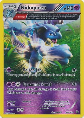 Nidoqueen 69/160 - Reverse Holo-Kantocards