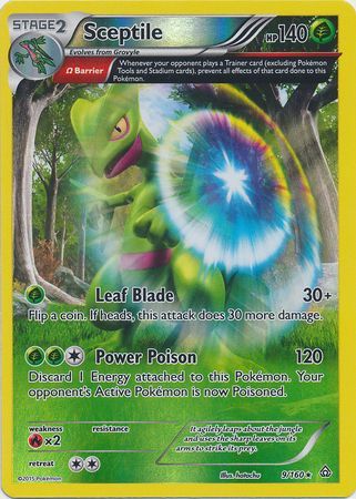 Sceptile 9/160 - Reverse Holo-Kantocards