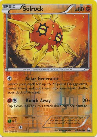 Solrock 83/160 - Reverse Holo-Kantocards