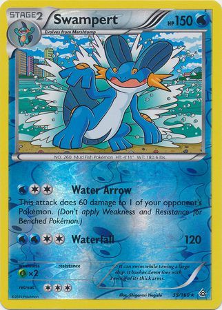 Swampert 35/160 - Reverse Holo-Kantocards