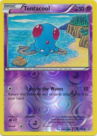 Tentacool 70/160 - Reverse Holo-Kantocards