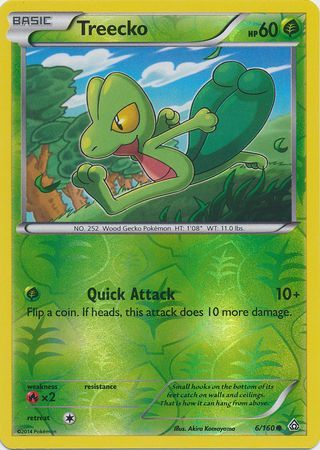 Treecko 6/160 - Reverse Holo-Kantocards