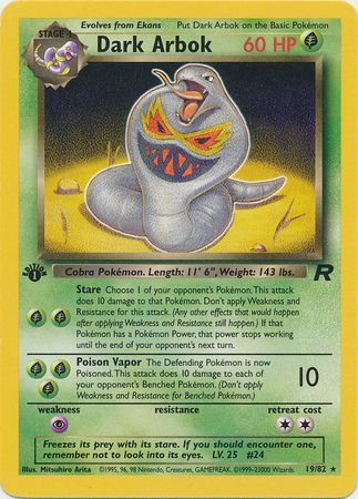Dark Arbok 19/82 - 1st Edition-Kantocards