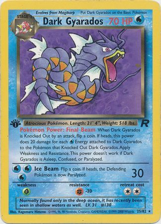 Dark Gyarados 25/82 - 1st Edition-Kantocards