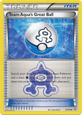 Team Aqua's Great Ball 27/34-Kantocards